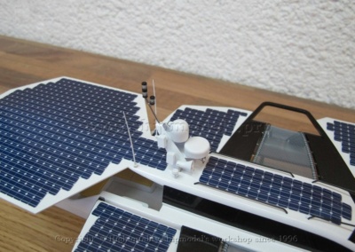 The model of trimaran with solar panels_19
