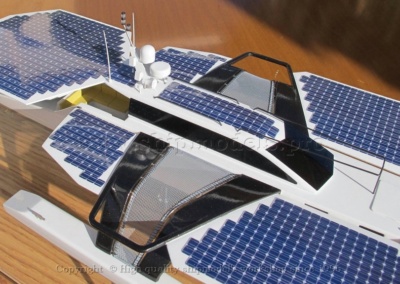 The model of trimaran with solar panels_7